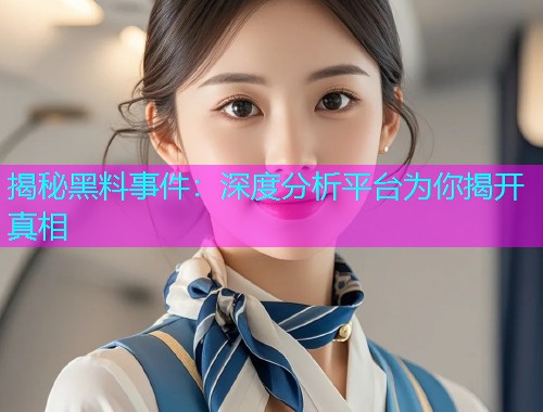 揭秘黑料事件：深度分析平台为你揭开真相