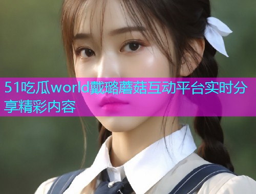51吃瓜world戴璐蘑菇互动平台实时分享精彩内容